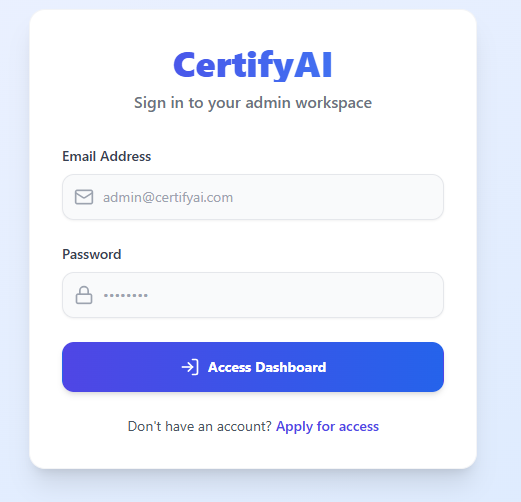 CertifyAI preview